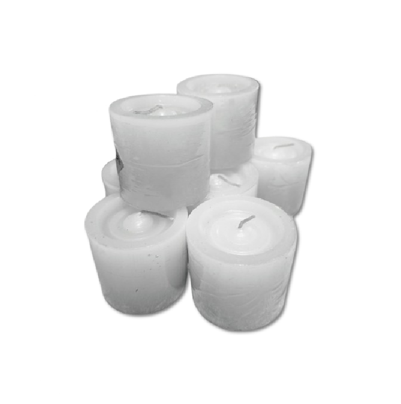 Vela Mediana Blanca x 7 Unds