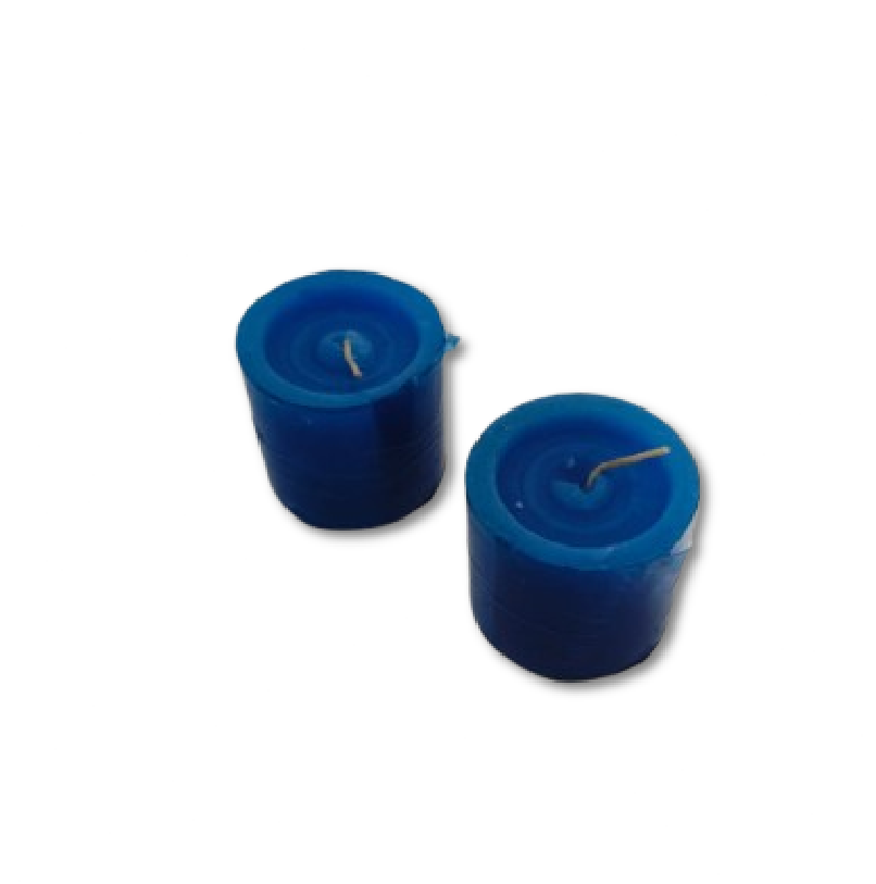 Vela Mediana Azul x 2 Unds