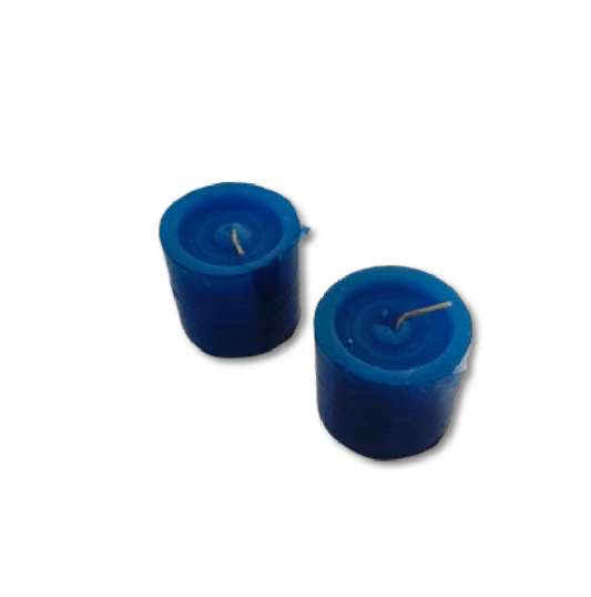 Vela Mediana Azul x 2 Unds