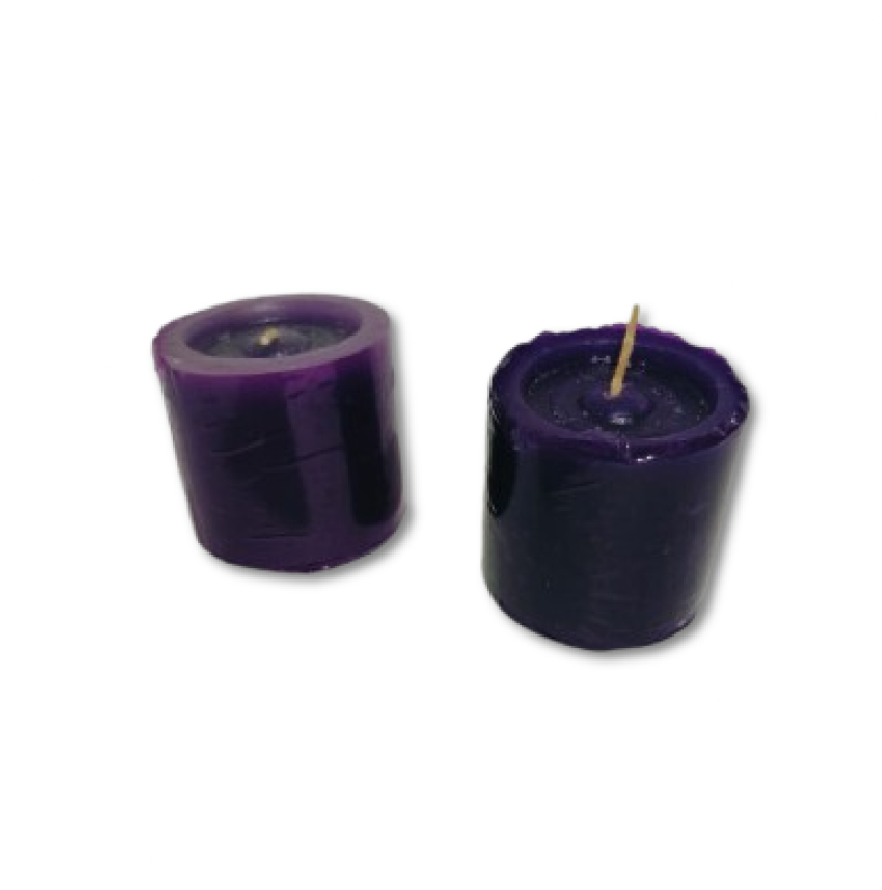 Vela Mediana Morada x 2 Unds