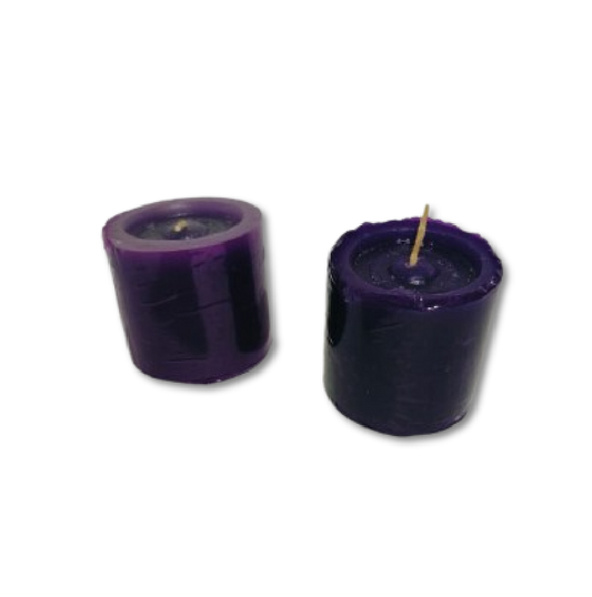 Vela Mediana Morada x 2 Unds