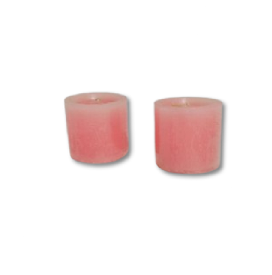 Vela Mediana Rosada x 2 Unds