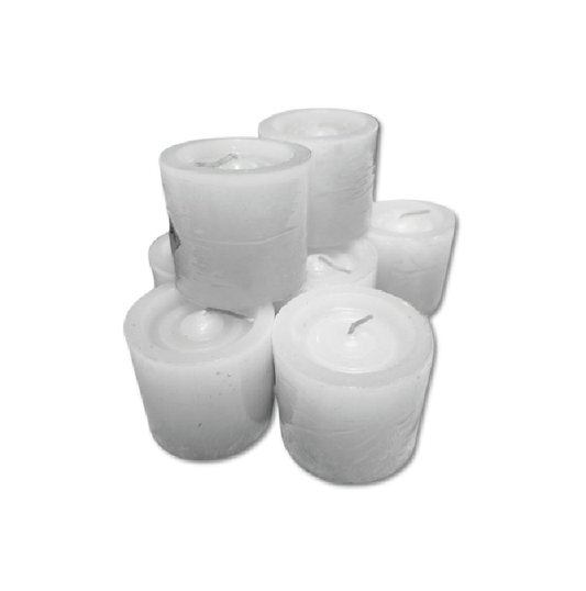 Vela Mediana Blanca x 7 Unds